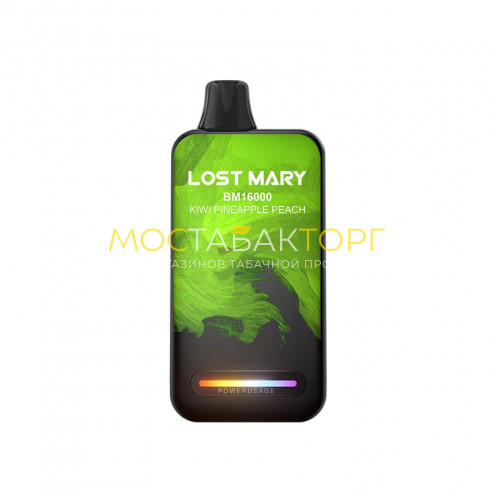 Электронная сигарета LOST MARY BM 16000 Kiwi Pineapple Peach (Лост Мери Киви Ананас Персик)