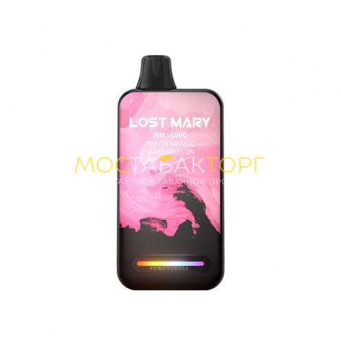 Электронная сигарета LOST MARY BM 16000 Peach Mango Watermelon (Лост Мери Персик Манго Арбуз)