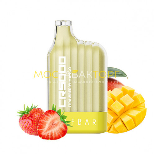 Электронная сигарета Эльф Бар CR5000 затяжек Клубника Манго (Elf Bar CR 5000 Strawberry Mango)