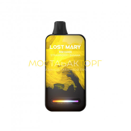 Электронная сигарета LOST MARY BM 16000 Strawberry Banana (Лост Мери Клубника Банан)