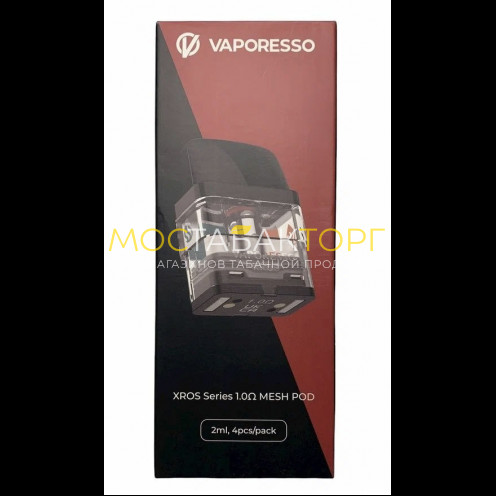 Сменный картридж VAPORESSO XROS MESH POD, 2 МЛ, 1.0 ОМ, 1 шт