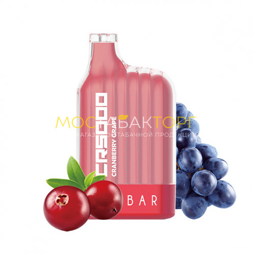 Электронная сигарета Эльф Бар CR5000 затяжек Клюква Виноград (Elf Bar CR 5000 Cranberry Grape)