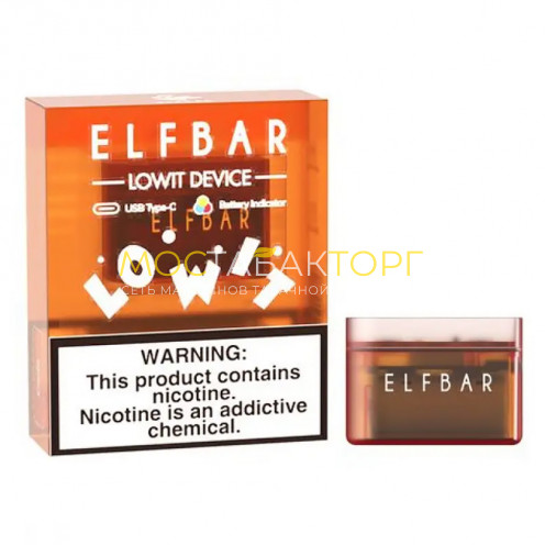 Устройство Эльф Бар Ловит (Elf Bar Lowit 2500 Pod Kit 10W 500 mAh) Жёлтый