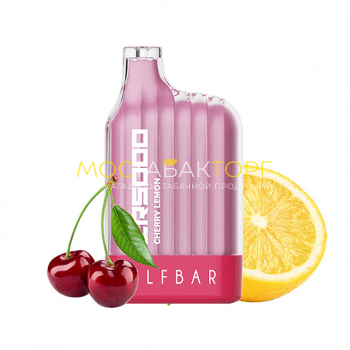 Электронная сигарета Эльф Бар CR5000 затяжек Вишня Лимон (Elf Bar CR 5000 Cherry Lemon)